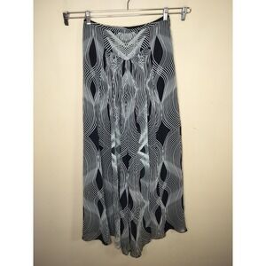 Leifsdottir Wide Leg Palazzo Pants Navy Geometric